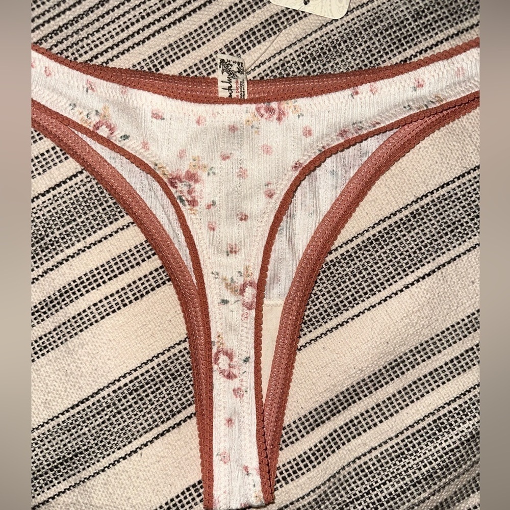 Free People Floral Print Thong - Picture 3 of 9